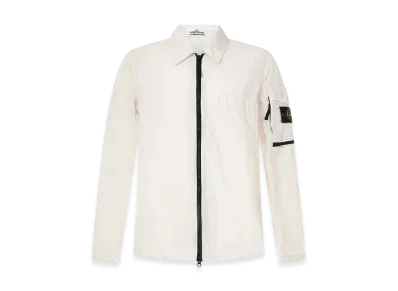 Stone Island 10502 Naslan Light Garment Dyed Overshirt - 22SS "Ice"