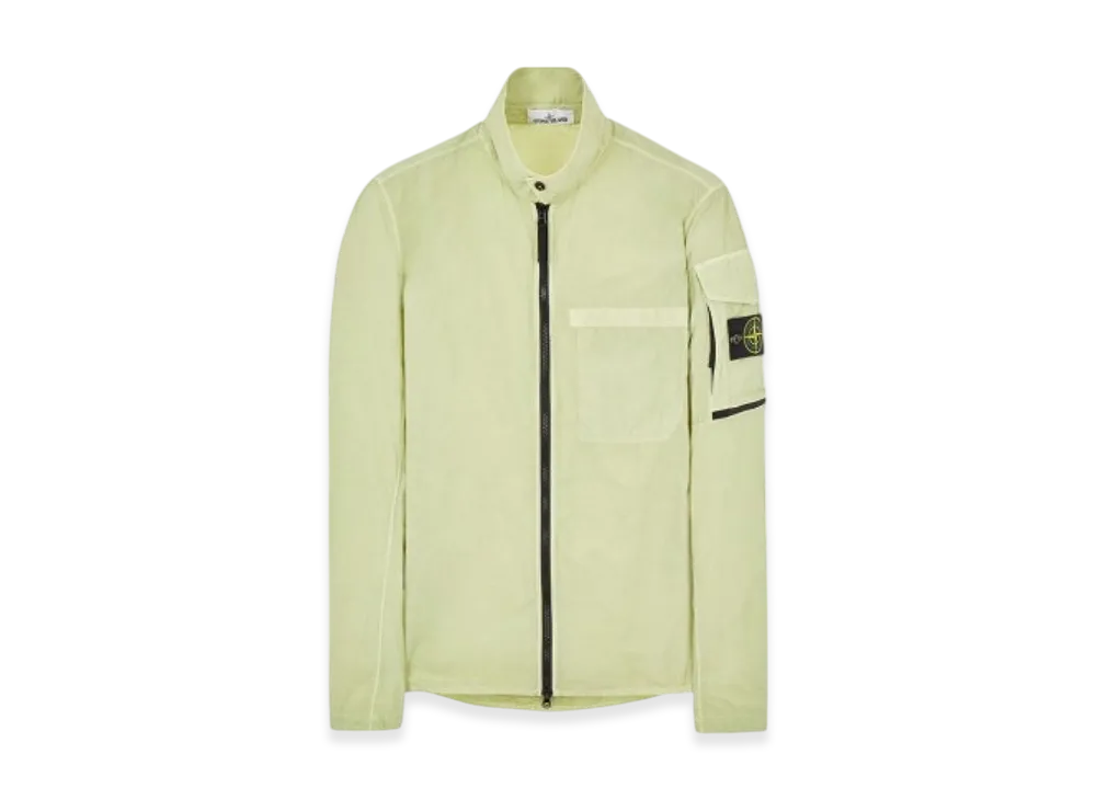 Stone Island 10502 Naslan Light Garment Dyed Overshirt - 22SS "Light Green"