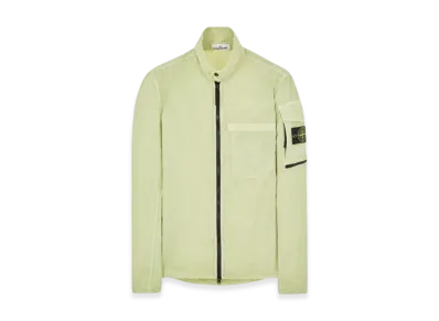 Stone Island 10502 Naslan Light Garment Dyed Overshirt - 22SS "Light Green"