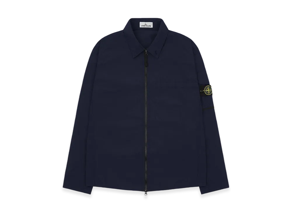 Stone Island 10502 Naslan Light Garment Dyed Overshirt - 22SS "Navy Blue"