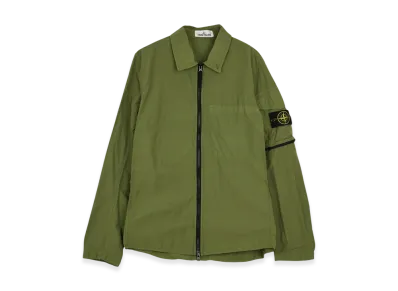 Stone Island 10502 Naslan Light Garment Dyed Overshirt - 22SS "Olive Green"