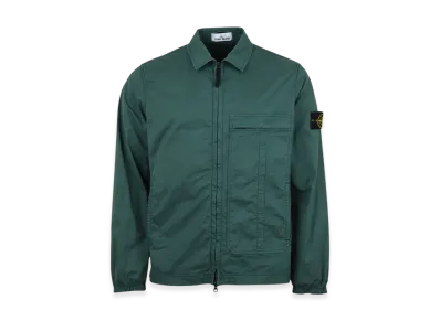 Stone Island 10319 Stretch Cotton Twill Overshirt - 21SS "Dark Green"