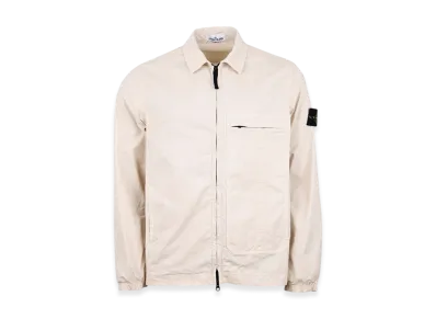 Stone Island 10319 Stretch Cotton Twill Overshirt - 21SS "Ivory"