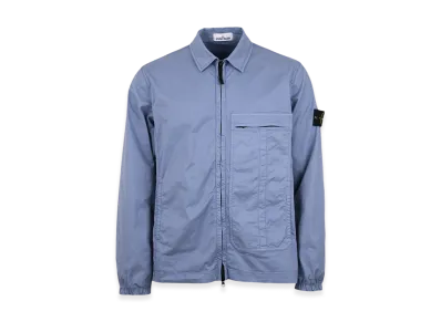 Stone Island 10319 Stretch Cotton Twill Overshirt - 21SS "Powder Blue"
