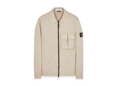 Stone Island 10304 Garment Dyed Stretch Cotton Overshirt - 23SS "Dove Grey"