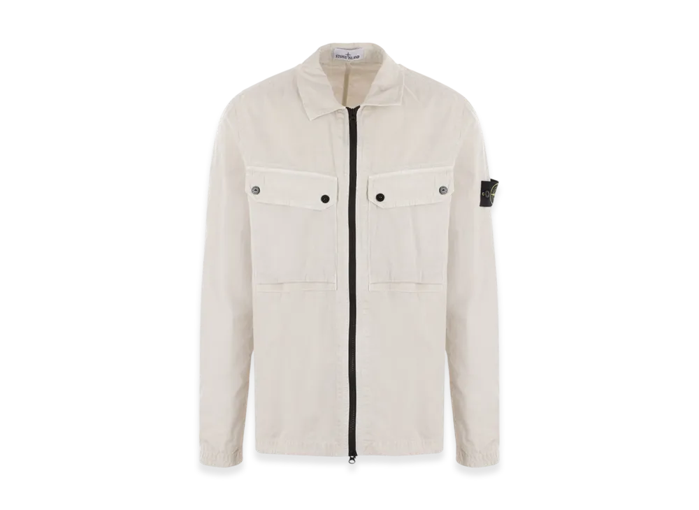 Stone Island 102WN Brushed Organic Cotton Overshirt - 23FW "Plaster"