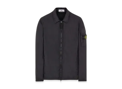 Stone Island 10223 Crinkle Reps Nylon Garment Dyed Overshirt - 22FW "Black"