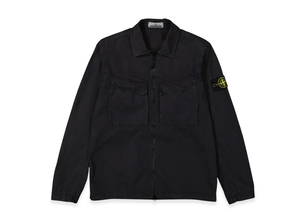 Stone Island 101WN Brushed Cotton Canvas T.CO+OLD Overshirt - 22FW "Navy Blue"