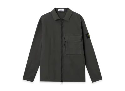 Stone Island 1200004 Canvas Weave Cotton Organic Cotton "Lead Gray"