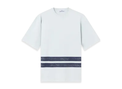 Stone Island 2100003 Combed Organic Cotton Jerseystone Island Marina "Light Blue"