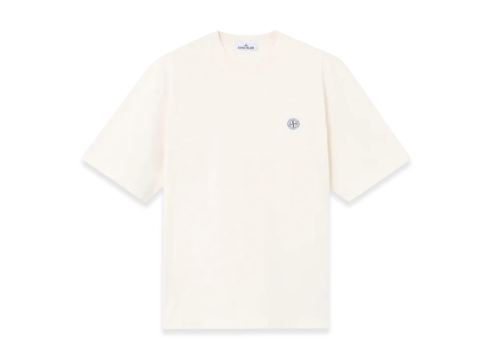 Stone Island 2100025 Combed Organic Cotton Jersey "Ivory"