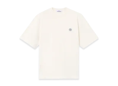 Stone Island 2100025 Combed Organic Cotton Jersey "Ivory"