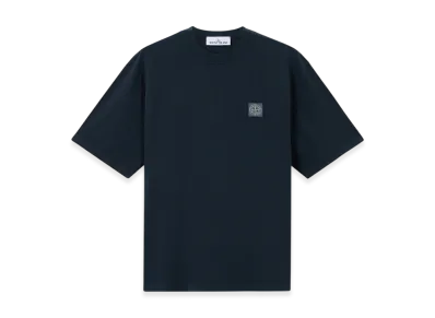 Stone Island 2100025 Combed Organic Cotton Jersey "Navy Blue"