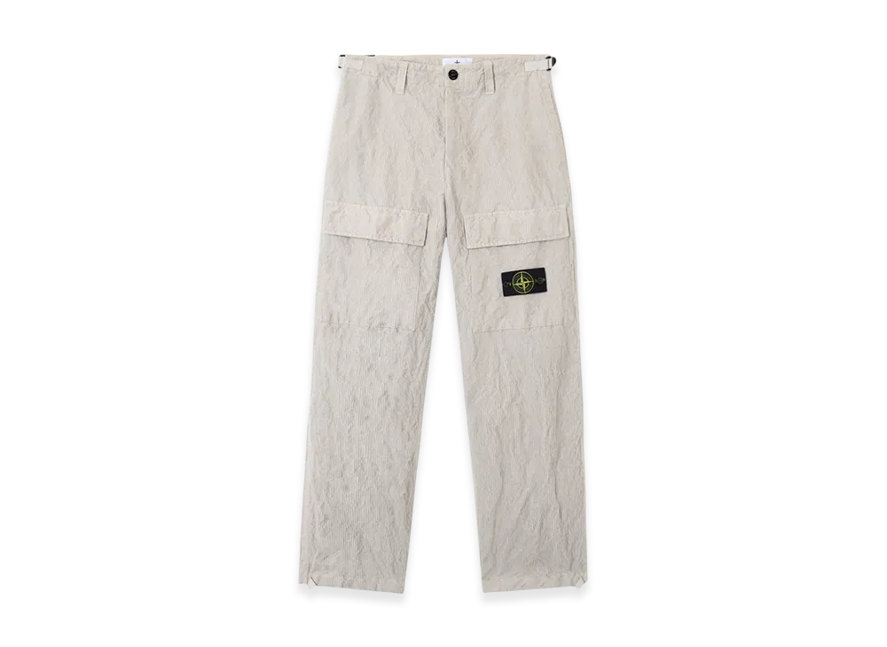 Stone Island 3100025 Wrinkled Corduroy 500-TC "Pearl Grey"