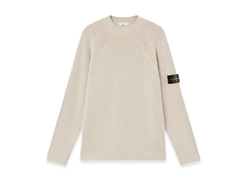 Stone Island 5100023 Vanise Full Rib RWS Wool "Ivory"