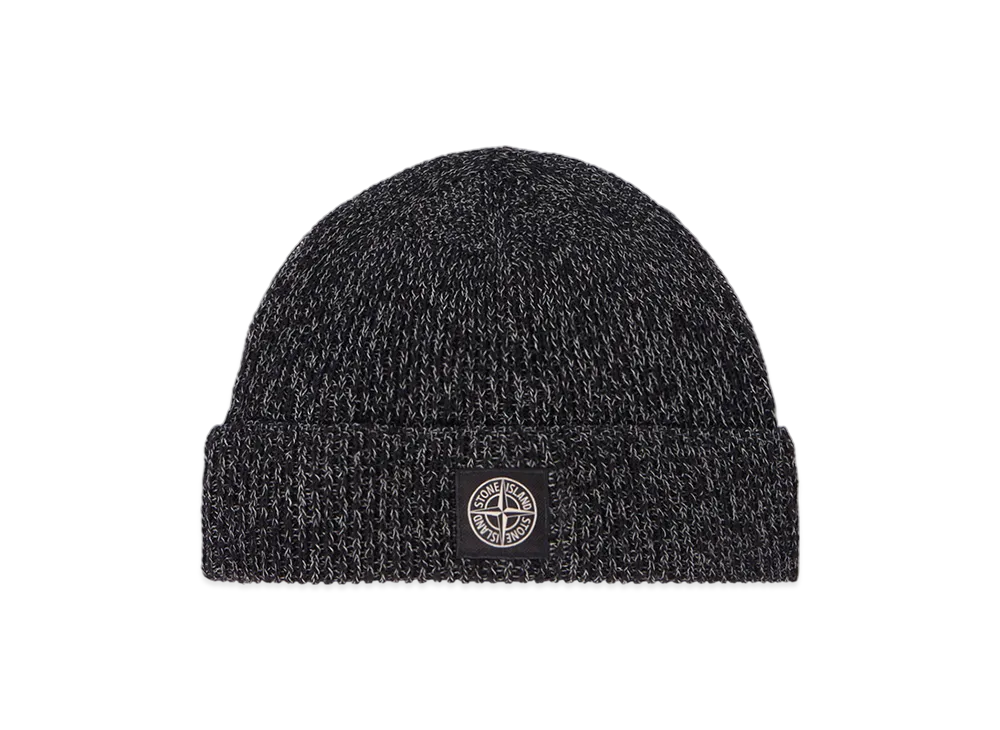 Stone Island N100001 Knit Reflective "Black Melange"