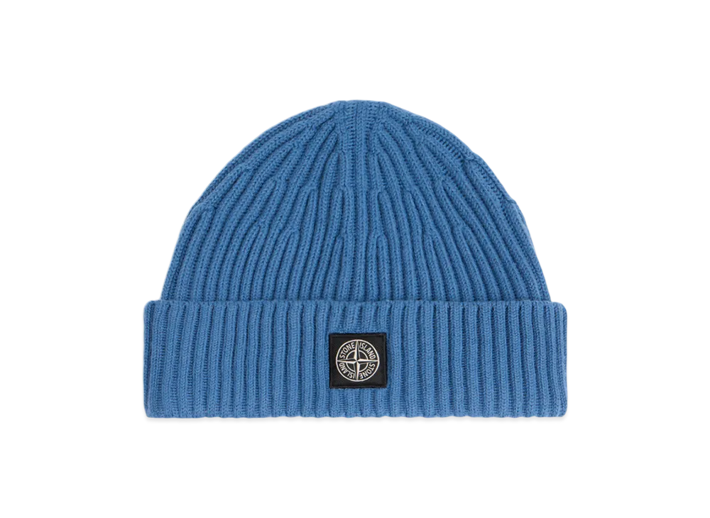 Stone Island N100002 Full Rib RWS Wool "Steel Blue"