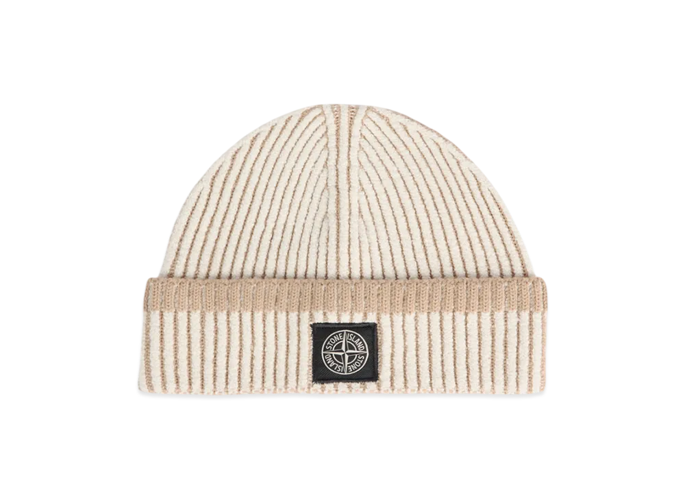 Stone Island N100003 Mixed Fabric Vanise Full Rib RWS Wool "Ivory"