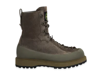 Stone Island S100110 Suede Shoes "Military Green"