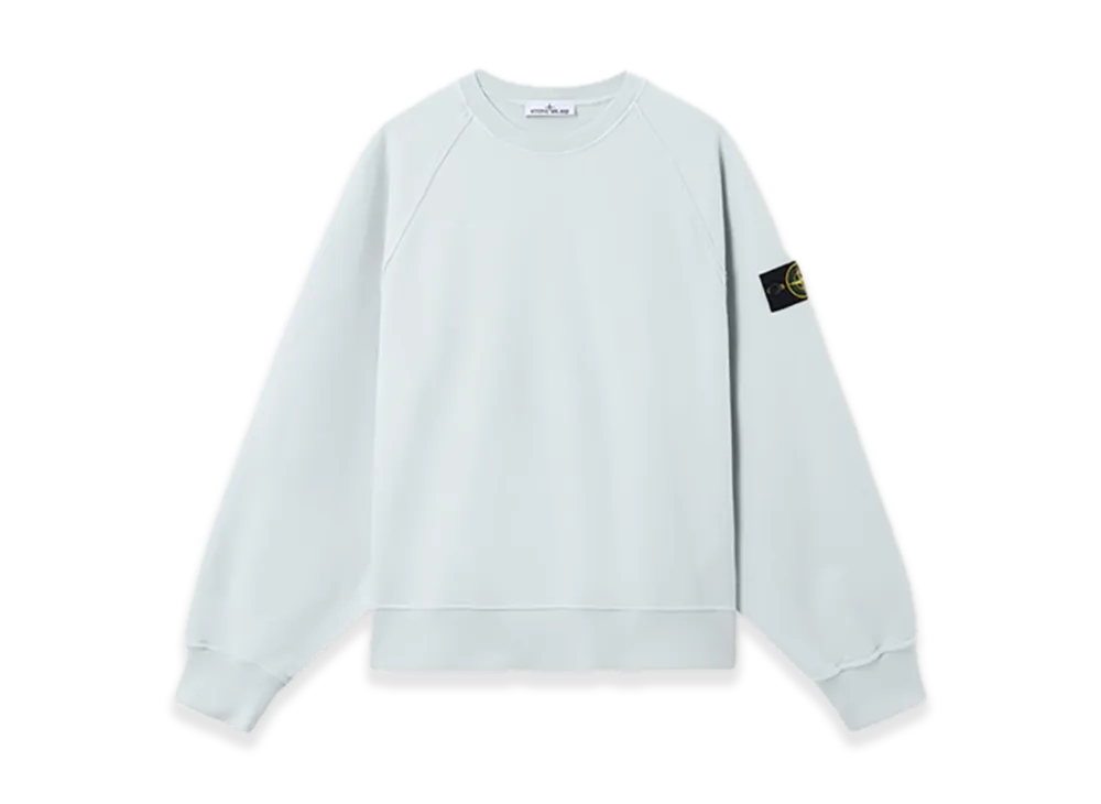 Stone Island 6100022 Brushed Organic Cotton Fleece "Sky Blue"