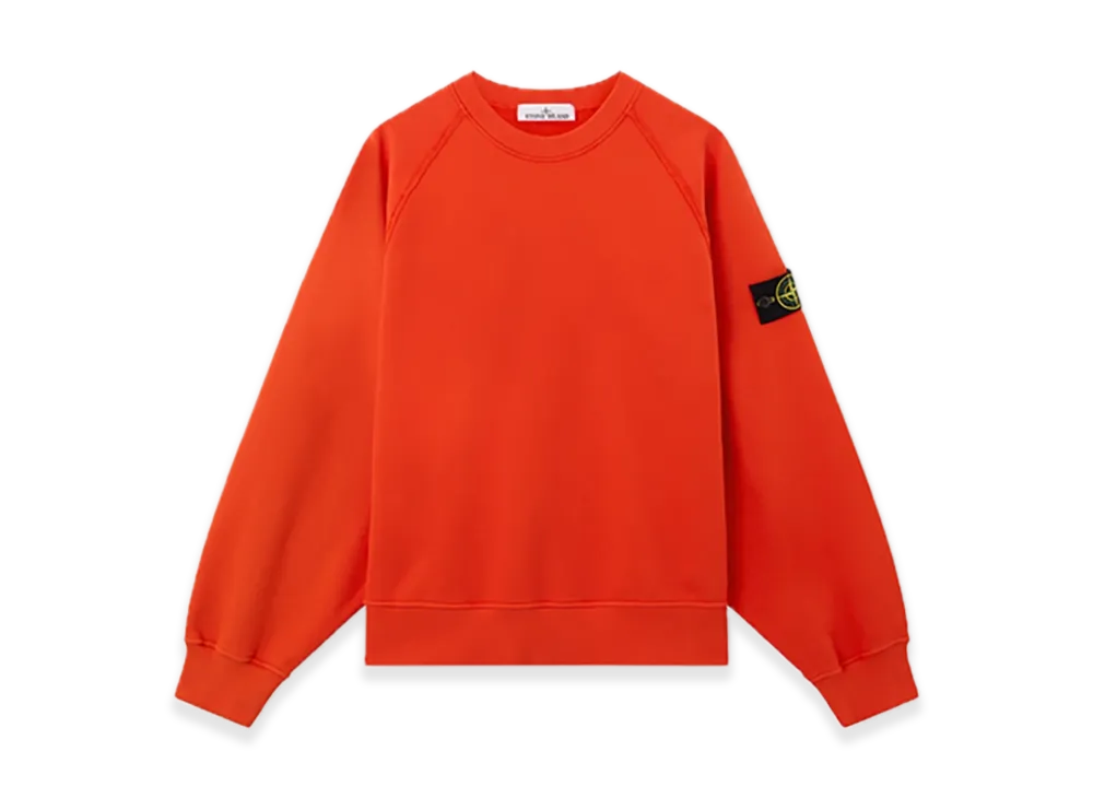 Stone Island 6100022 Brushed Organic Cotton Fleece "Scarlet"
