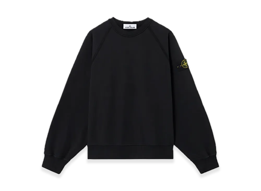 Stone Island 6100022 Brushed Organic Cotton Fleece "Black"
