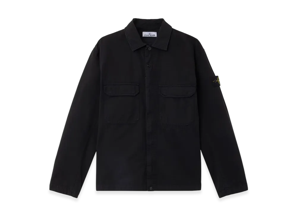 Stone Island 1200009 Organic Cotton Ripstop "Black"
