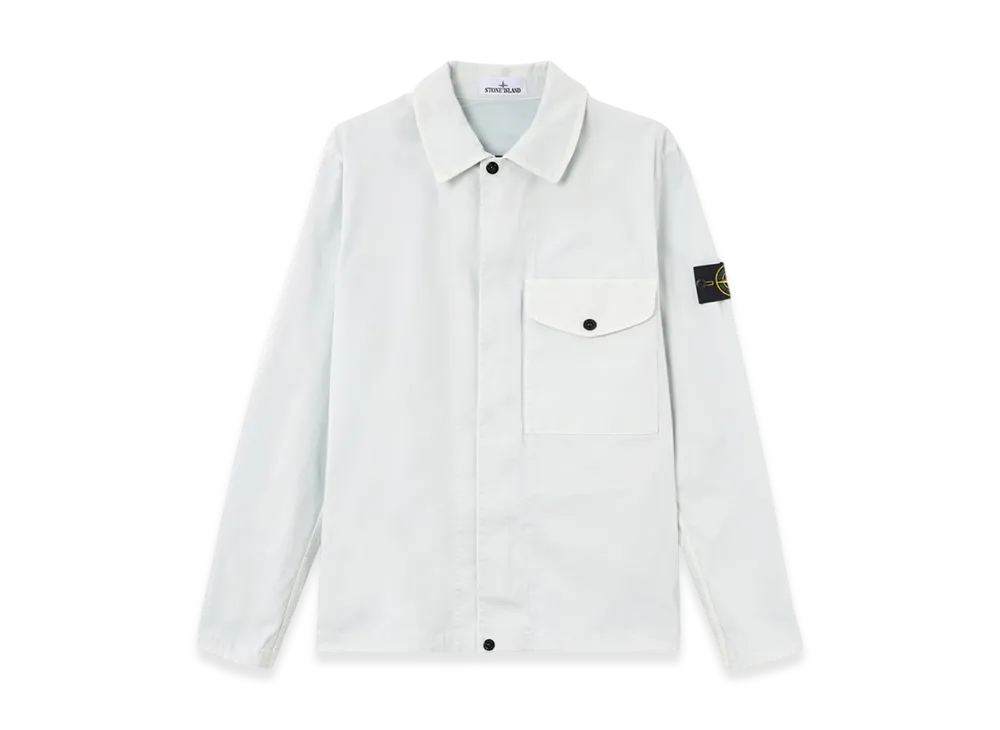 Stone Island 1200001 Organic Cotton StreTCh Broken Twill Old Effect "Sky Blue"