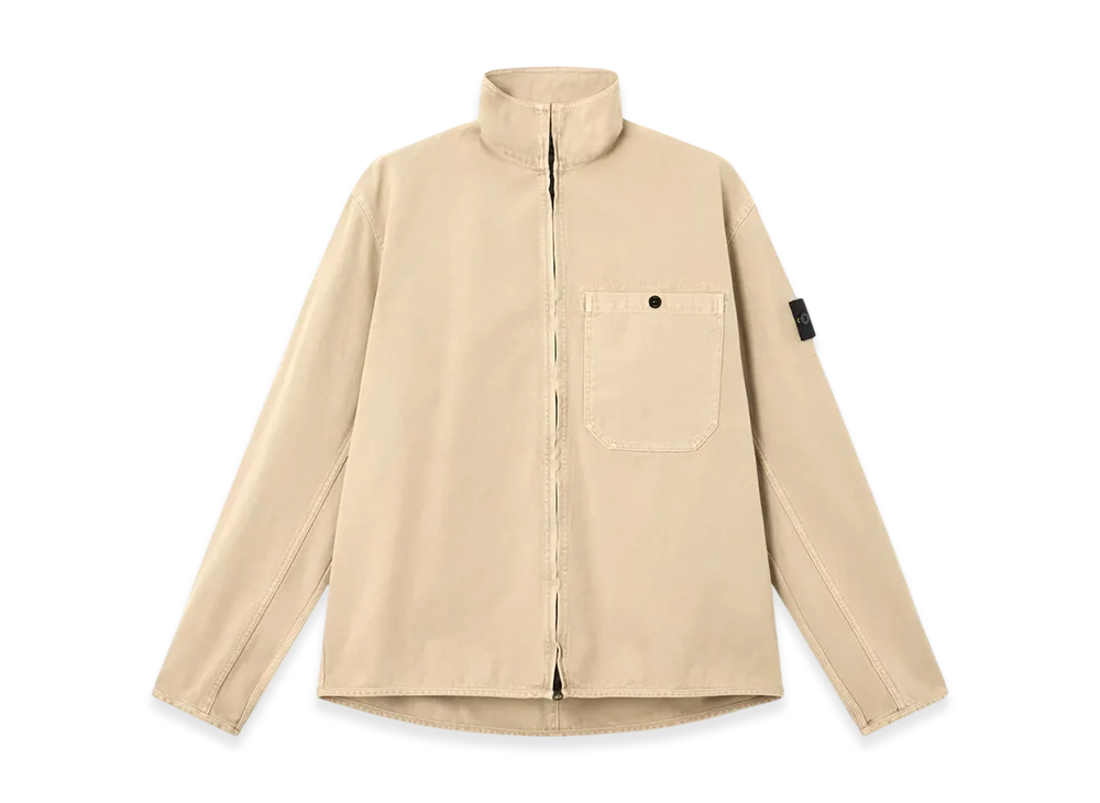 Stone Island 1200014 Organic Panama Cotton Old Effect "Desert Brown"
