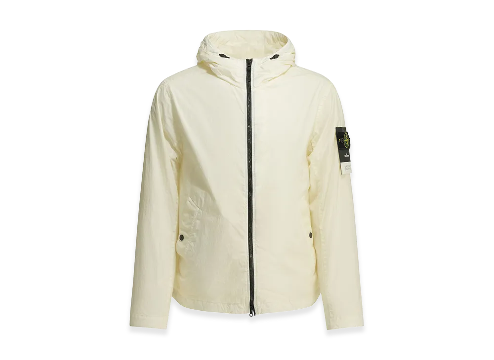 Stone Island Crinkle Reps NY Windbreaker Jacket "White"