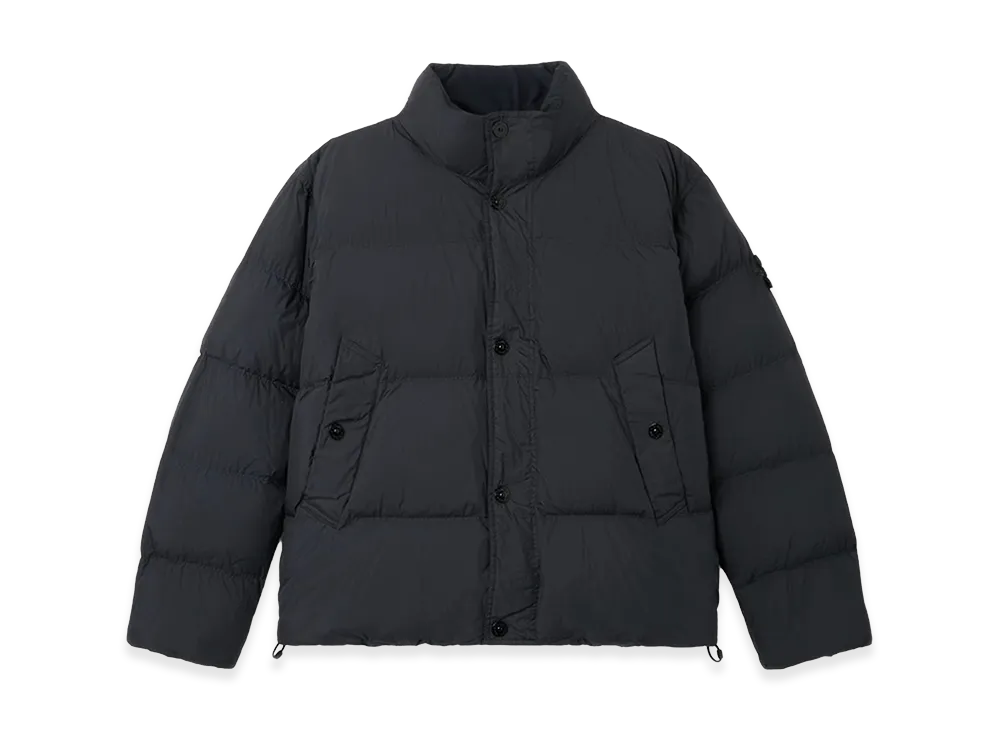 Stone Island Crinkle Reps NY Short Down Jacket "Black"