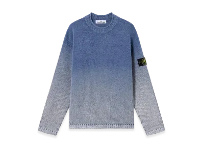Stone Island 5100003 Cotton Chenille Degrade Print "Avio Blue"