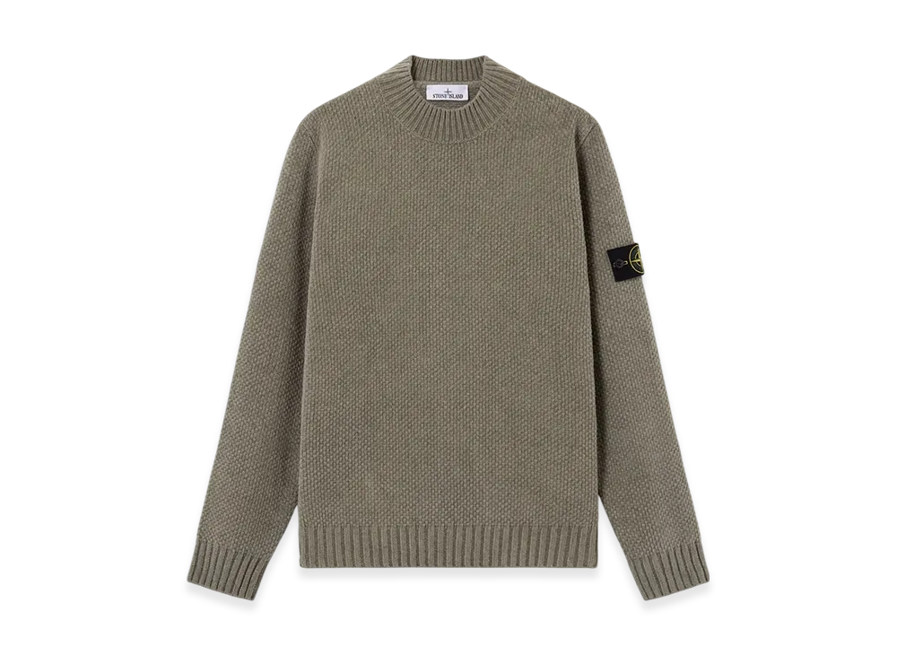 Stone Island 5100005 Moss Stitch Cotton Chenille "Sage Green"
