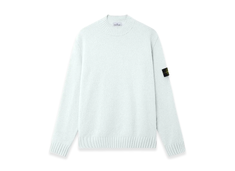 Stone Island 5100005 Moss Stitch Cotton Chenille "Sky Blue"