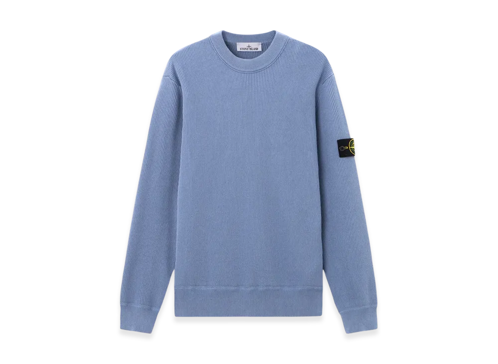 Stone Island 5100154 Ribbed Soft Organic Cotton "Avio Blue"