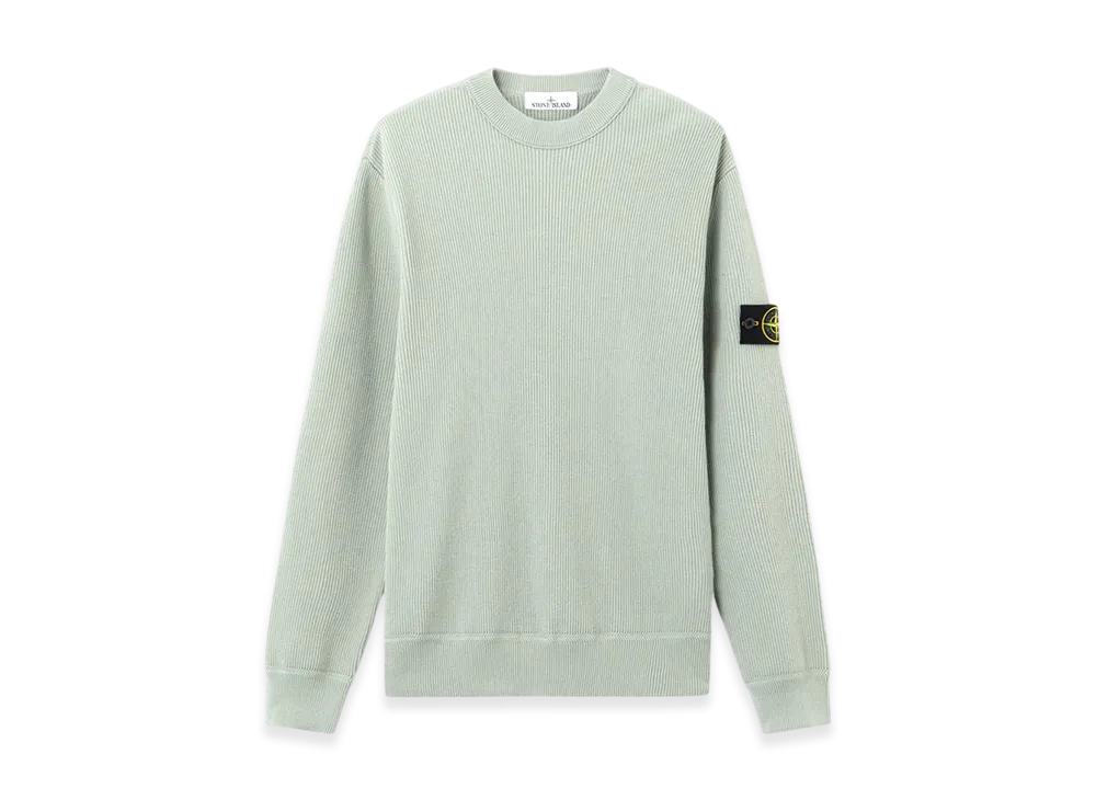 Stone Island 5100154 Ribbed Soft Organic Cotton "Sage Green"