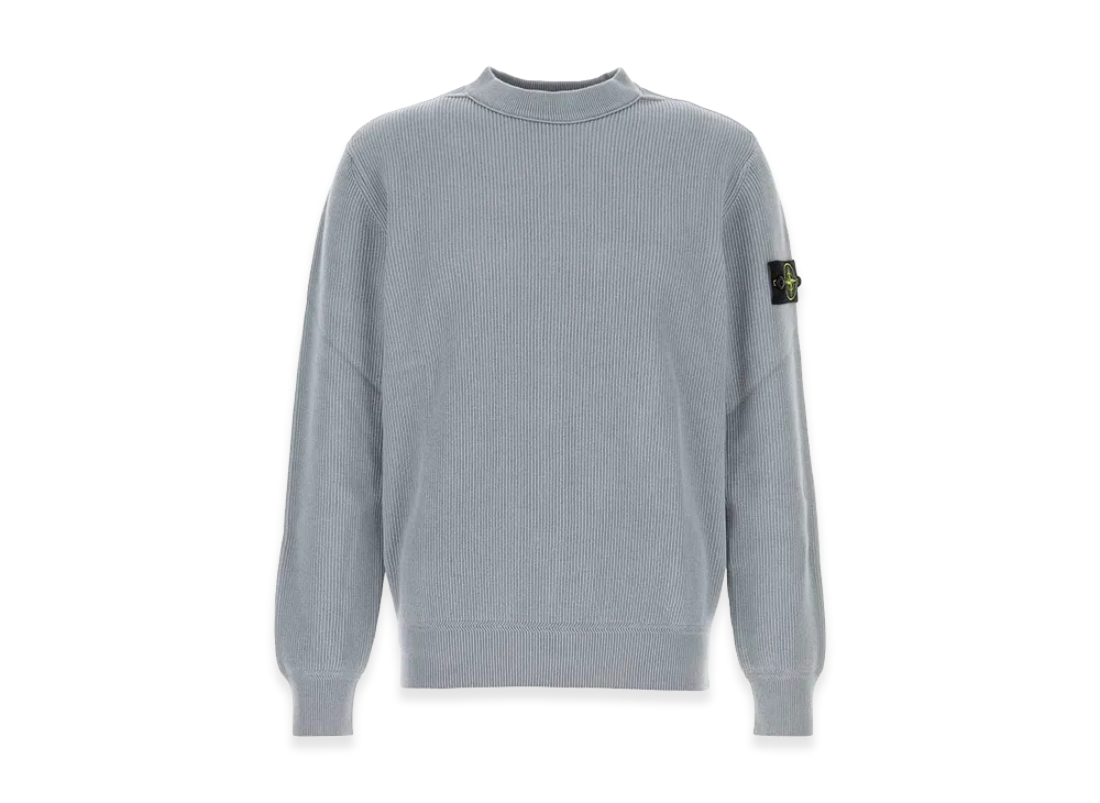Stone Island Cotton Sweater "Light Blue/Powder Blue"