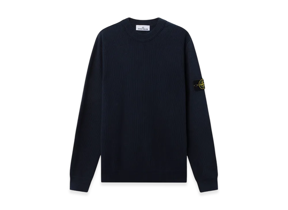 Stone Island 5100154 Ribbed Soft Organic Cotton "Navy Blue"