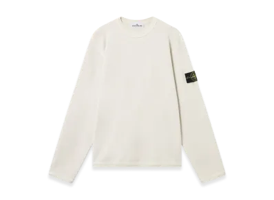 Stone Island 6100011 Mesh Stitch Organic Cotton Fleece "Ivory"