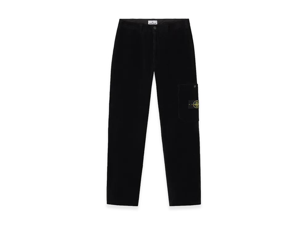 Stone Island 3100039 Organic Cotton Corduroy 800 Regular Fit Pants "Black"