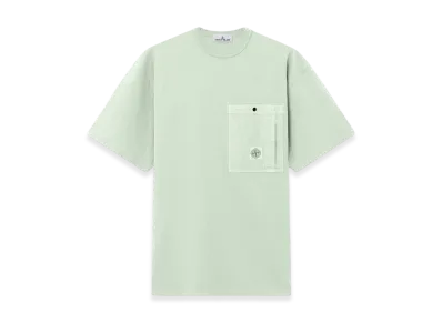 Stone Island 2100004 Combed Organic Cotton Jersey "Sage Green"