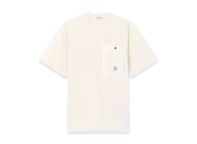 Stone Island 2100004 Combed Organic Cotton Jersey "Ivory"