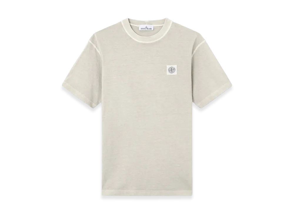 Stone Island 2100026 Organic Cotton Jersey 'Fissato' Effect "Pearl Grey"