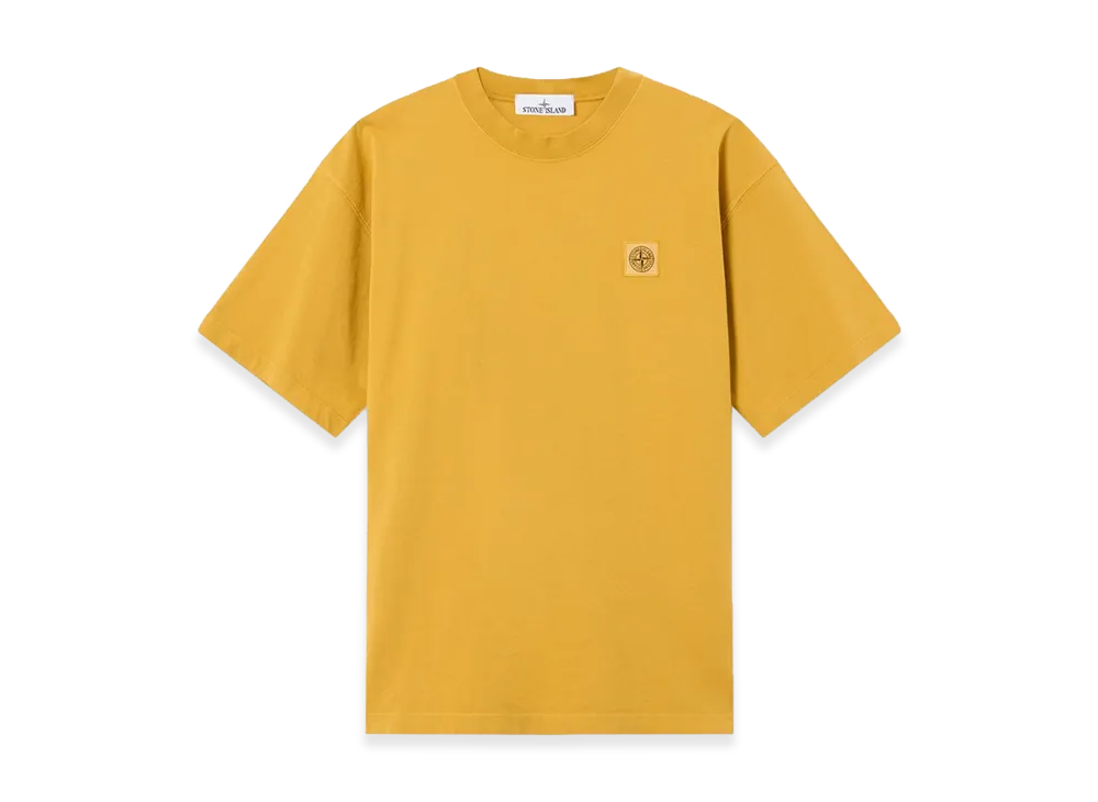 Stone Island 2100030 Combed Organic Cotton Jersey "Mustard"