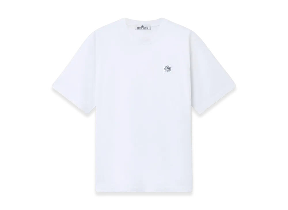 Stone Island 2100030 Combed Organic Cotton Jersey "White"