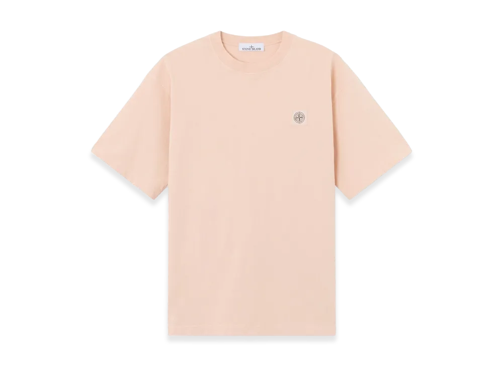 Stone Island 2100030 Combed Organic Cotton Jersey "Plaster Pink"
