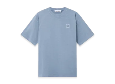 Stone Island 2100030 Combed Organic Cotton Jersey "Avio Blue"