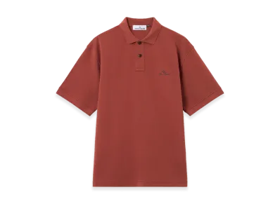 Stone Island 2200001 50/2 Organic Cotton Pique "Brick Red"