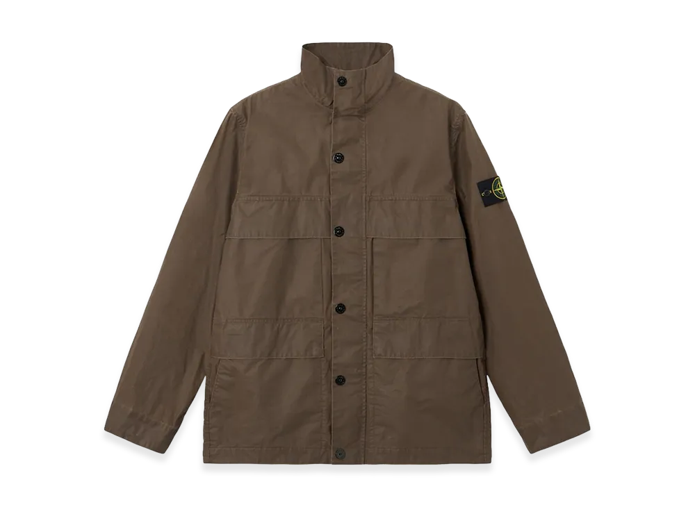 Stone Island 4100024 Waxed Pigment Cotton Tela "Amber"