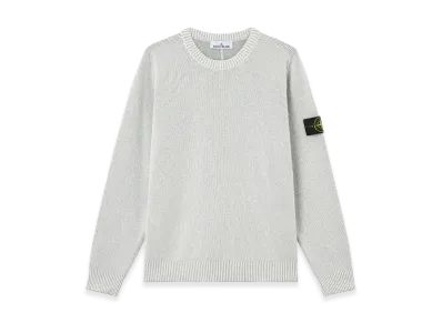Stone Island 5100033 Plated Rib Cotton Boucle "Pearl Grey Melange"